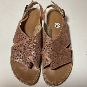 Johnston & Murphy Willow Leather Sandals Blush Bronze BRAZIL
